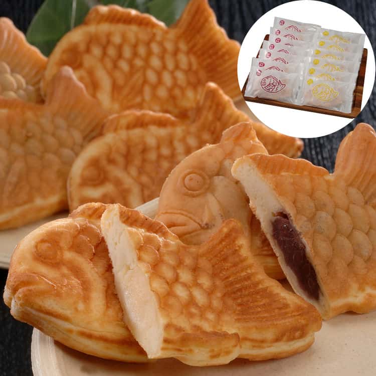 たい焼 粒あん85g7個カスタード80g6個 離島は配送不可 5170005 お歳暮 お中元 お土産 ご進物 ギフト 贈り物に最適