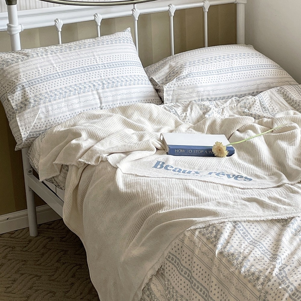 FOREST 布団カバー/枕カバー (スカイブルー)