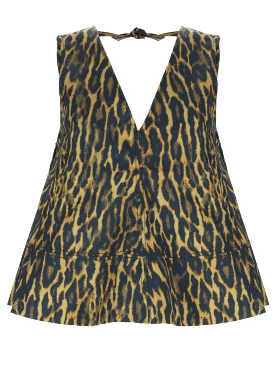 GANNI Women Tops A1040087 894 ANIMALIER