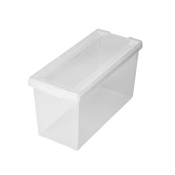 (まとめ) クリア 収納ボックス/収納ケース (A5 コミック本) フタ付き 『いれと庫』 (×15個セット)