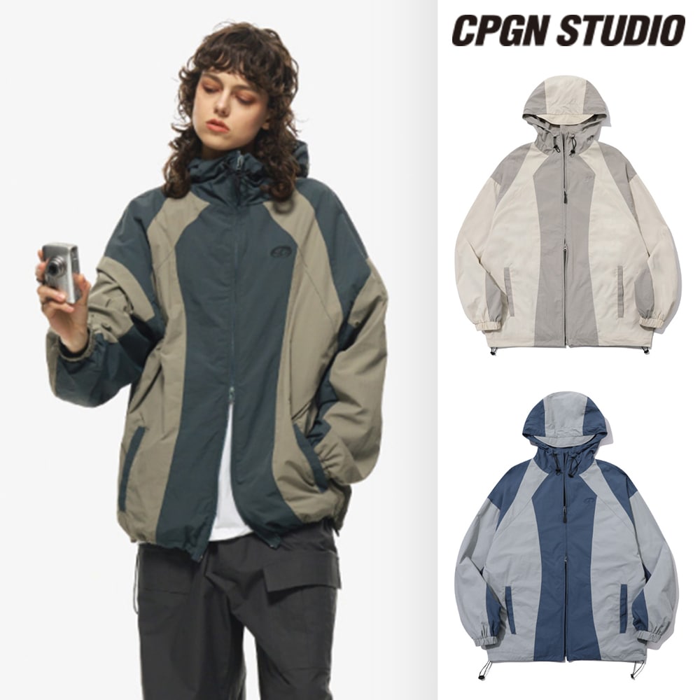 【CPGN STUDIO】 Neck slit hooded windbreaker 10,418円