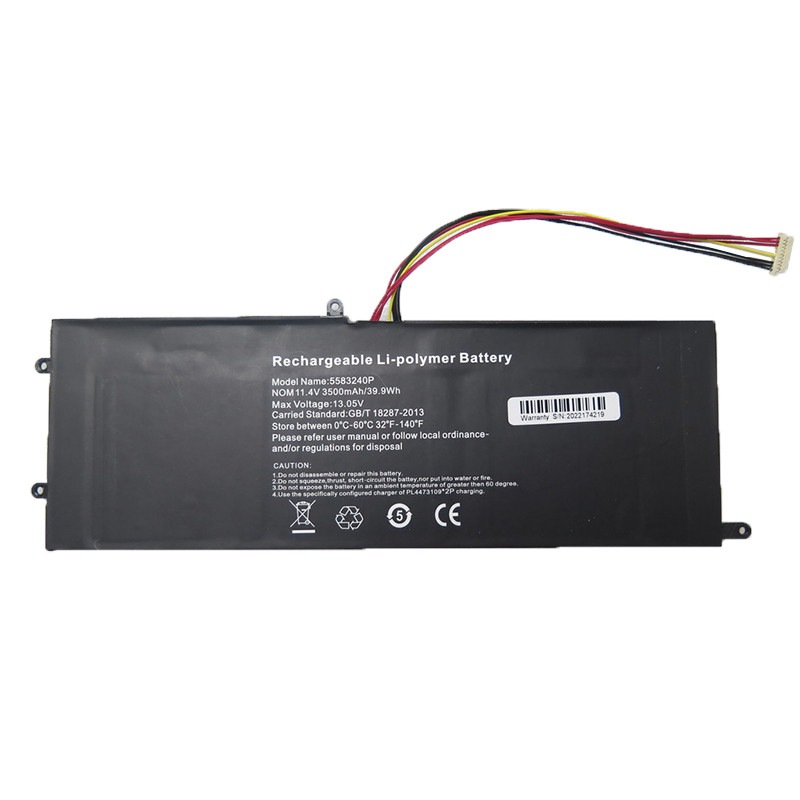 ノートパソコンのバッテリー互換 Teclast F15 Pro XU156S 5583240P 11.4V 3500Mah 39.9Wh 10PIN 7ライン