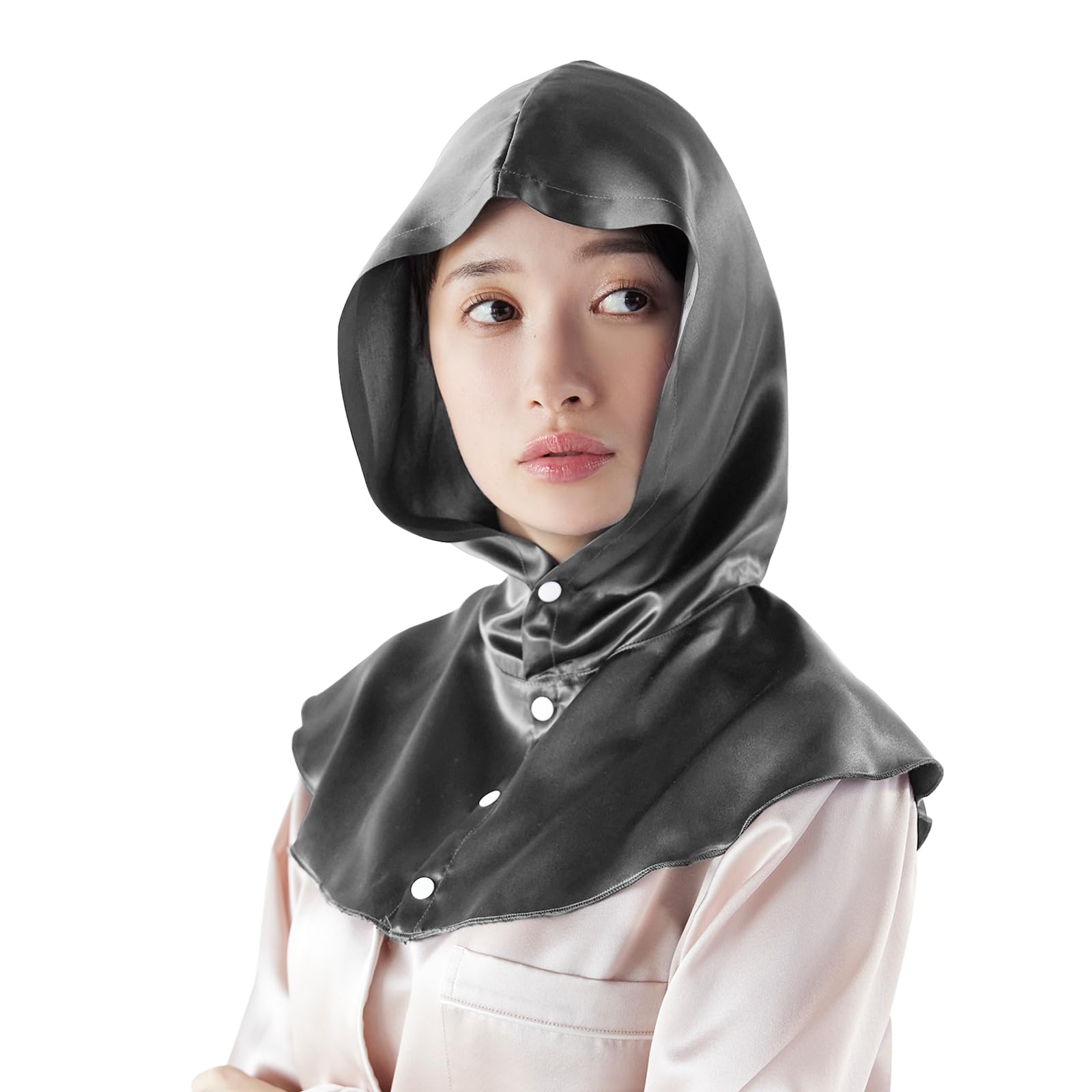 [Utukky] ナイトキャップ シルクキャップ 帽子デザイン シルク100% ナイトフーディ 朝まで脱落なし 跡が残らず 簡単装着 ないときゃっぷ ヘアキャップ 静電気防止 枝毛防止 摩擦軽減