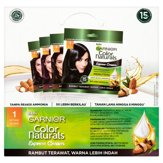 【在庫限り】 Garnier Color Naturals Express Cream Hair Color Black ヘアカラー
