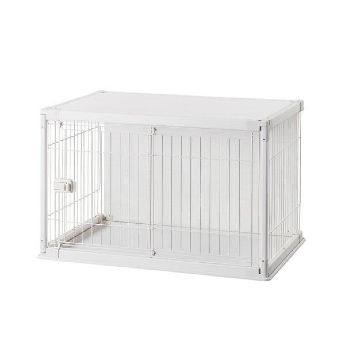 アイリスオーヤマ インテリアウッディサークル PIWS-960 ホワイト　超小型犬・小型犬用 ペットサークル ケージ【工具不要・かんたん組立】