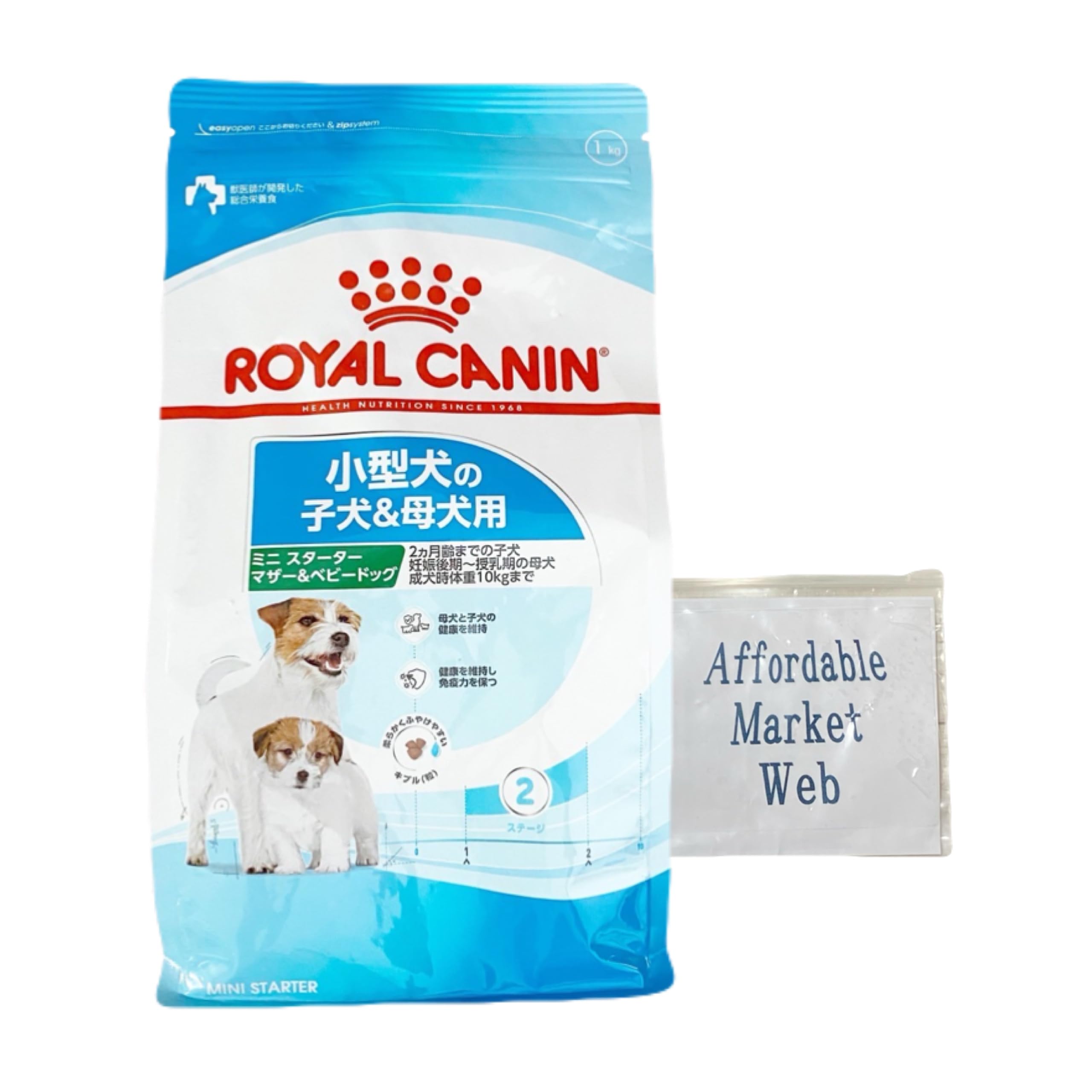 ロイヤルカナン ミニスターターマザー＆ベビードッグ 1kg セット （子犬 生後2カ月齢まで母犬 妊娠後期授乳期） オリジナル保存袋付 (1kg 1個)