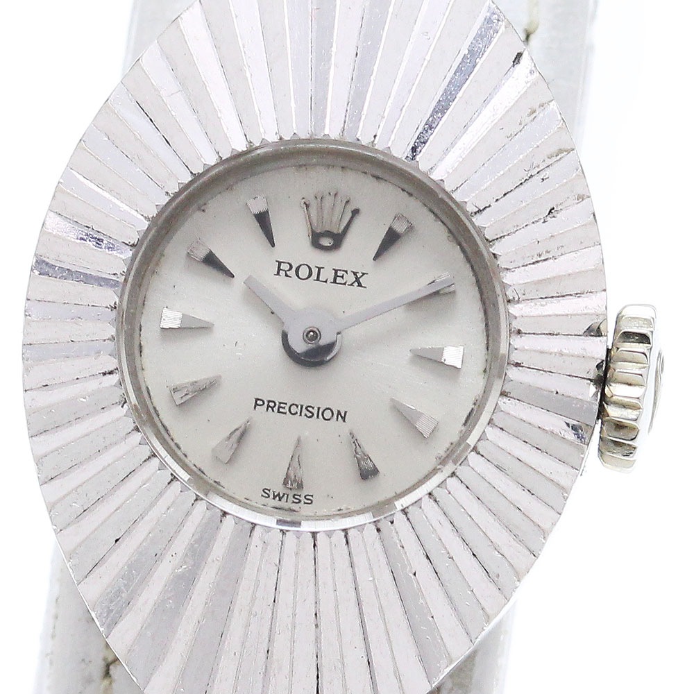 ロレックス ROLEX 2000 カメレオン プレシジョン アーモンド K18WG cal.1400 手巻き レディース _870129【中古】