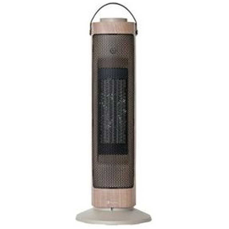 ライフオンプロダクト　タワー型セラミックファンヒーター＆ファン -Premium WOOD- ［首振り機能］　LCAWA006-GW