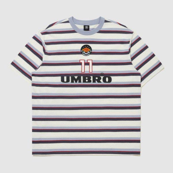 半袖Tシャツ VQA UR121CRS22-BBD HBL ネオブリットストライプ半袖Tシャツ BLUE BLIZZARD