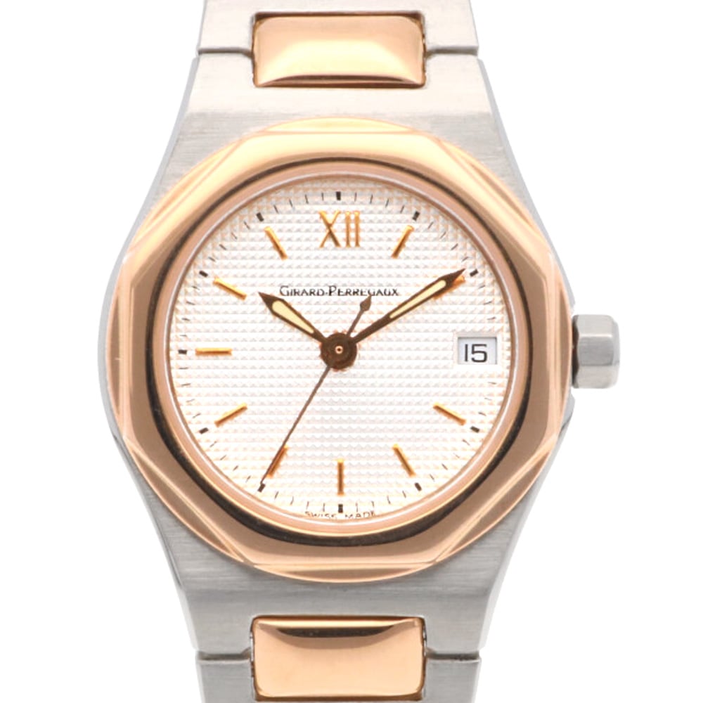 ジラールペルゴ ロレアート 腕時計 ステンレススチール 8000.3.56.152 (BR-20) クオーツ 1年保証 GIRARD-PERREGAUX 中古 美品