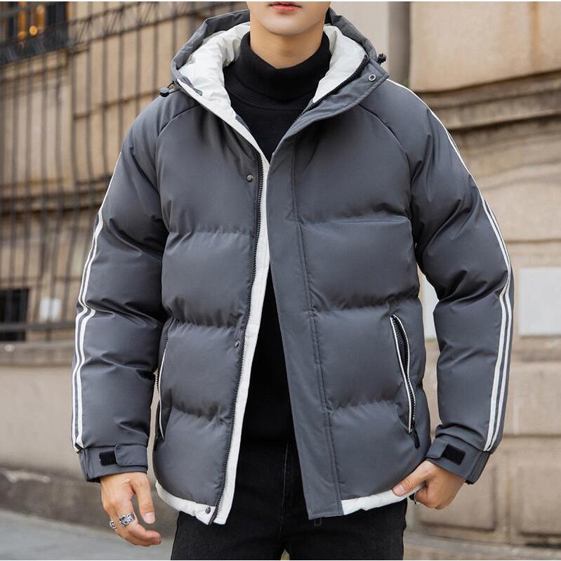 冬物 冬服 M-4XL フードは取り外し不可メンズ中綿コート ダウン風コート 厚手アウター 冬 中綿ジャケット 防寒着 ブルゾン 保温 メンズカジュアルジャケット