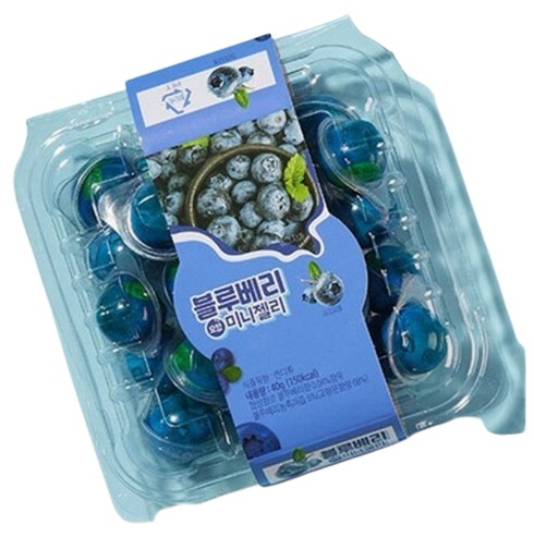 ブルーベリー形ミニゼリー 40g10個 地球ゼリー デザートスナック フルーツゼリー スイカ状ミニゼリー 韓国食品 5,385円