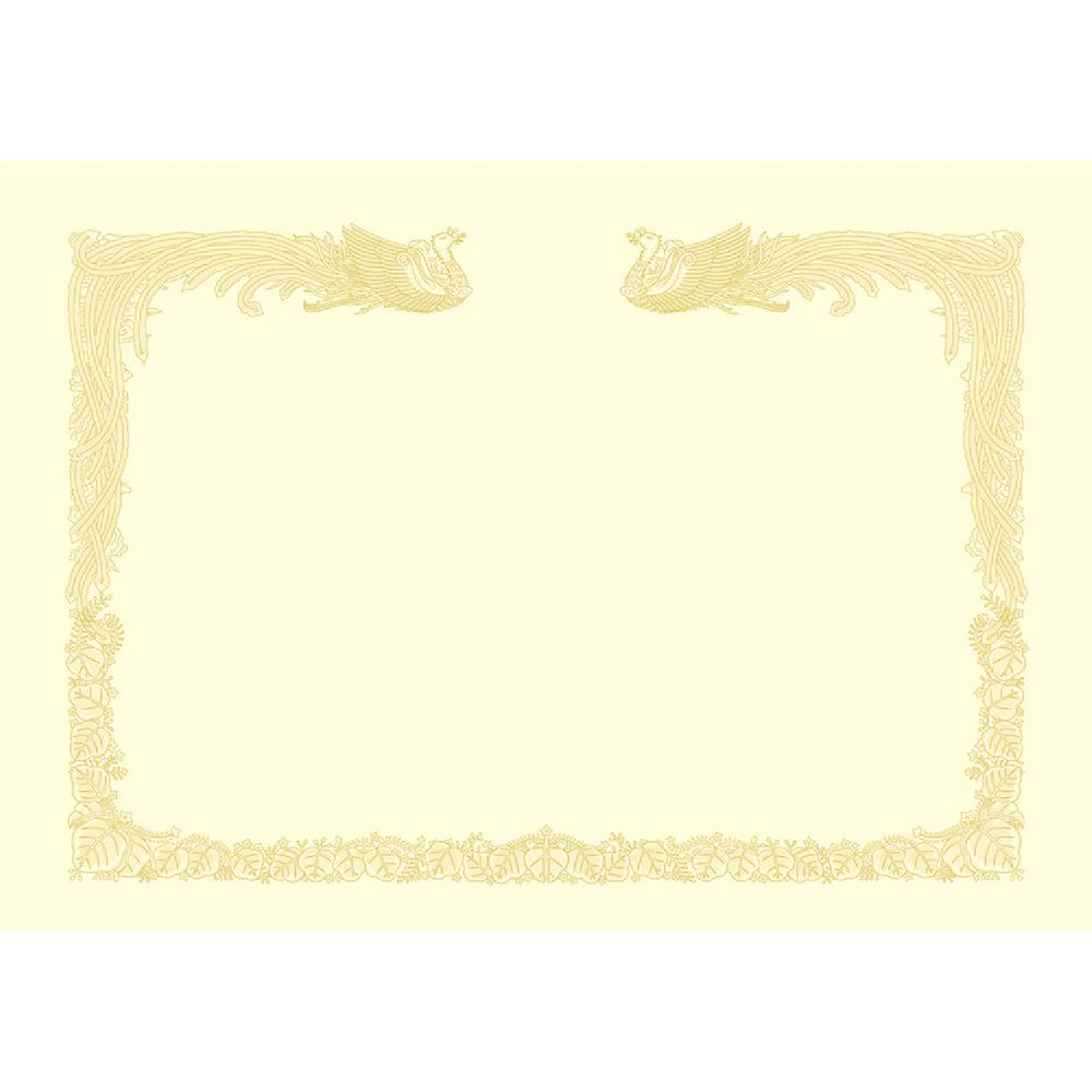 （まとめ買い）ササガワ プリンタ対応 賞状用紙 雲なし クリーム B4判 縦書用 100枚入 10-1477 [x3]