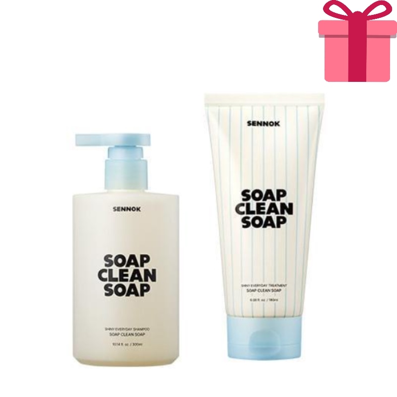 [NEWヘアケアセット]シャイニーエブリデイシャンプー300ml+トリートメント180ml SOAP CLEAN SOAPの香り 韓国人気シャンプー パフュームトリートメント 頭皮洗浄 水分 保湿 栄
