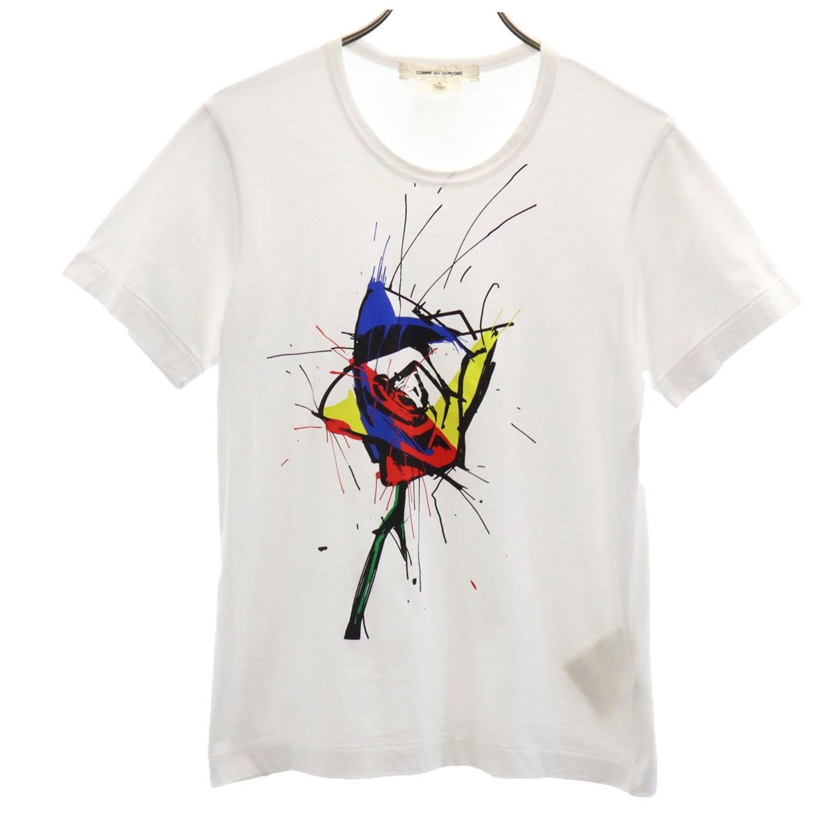 2015年製 日本製 半袖 Tシャツ S ホワイト メンズ 古着