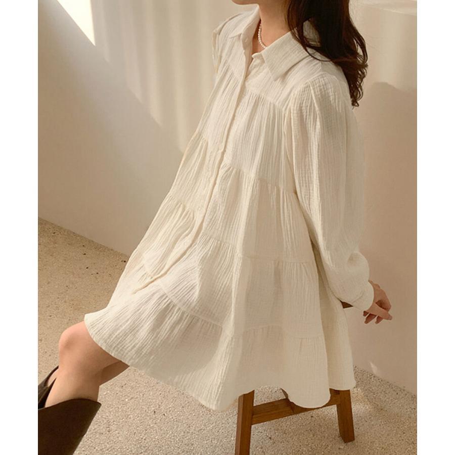 ティアードミニワンピース フレアワンピ春