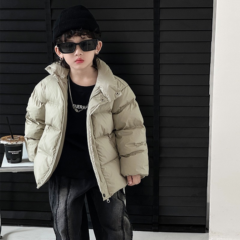 2色90-140cm韓国子供子供の冬のダウンジャケット新モデル男と女の子供の韓国版ショートダウンコートふんわりパンのダウンジャケット女の子