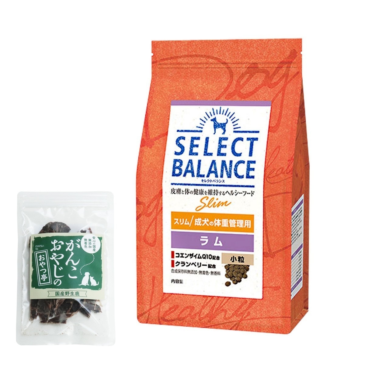 ドッグフード スリム ラム 小粒3kg【国産鹿肉ジャーキー付き(お試しサイズ)】