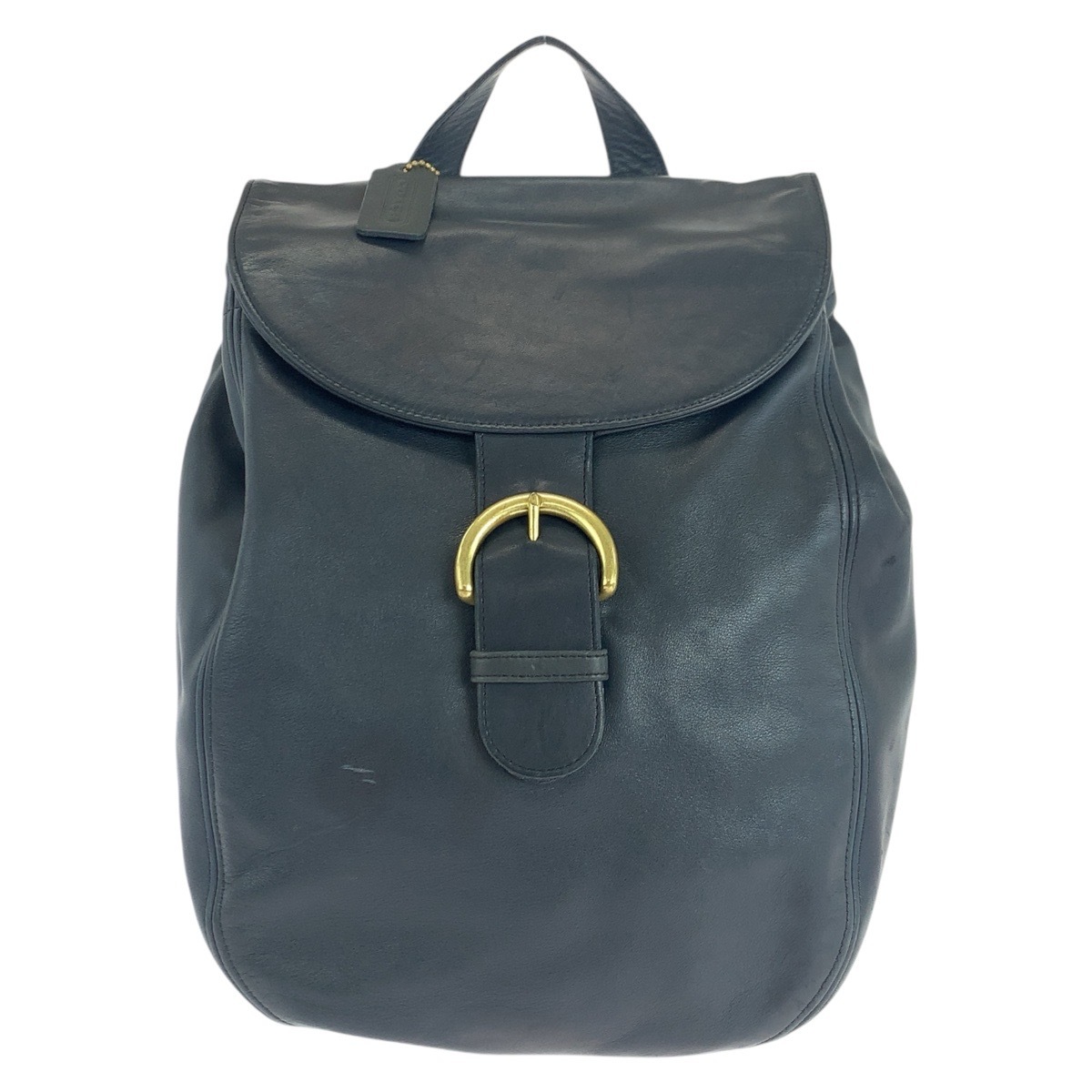 美品 ヴィンテージ オールドコーチ ネイビー ゴールド金具 レザー 1088 326 リュック・デイパック バックパック レディース 504374