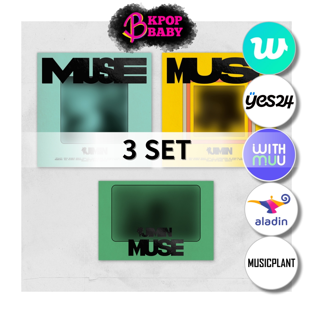 【3点 セット/Online特典】 BTS JIMIN [MUSE] 5,724円