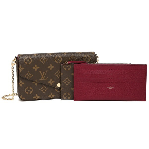 ショルダーバッグ ポシェットフェリシー ミニバッグ ブラウン ピンク レディース LOUIS VUITTON M81896