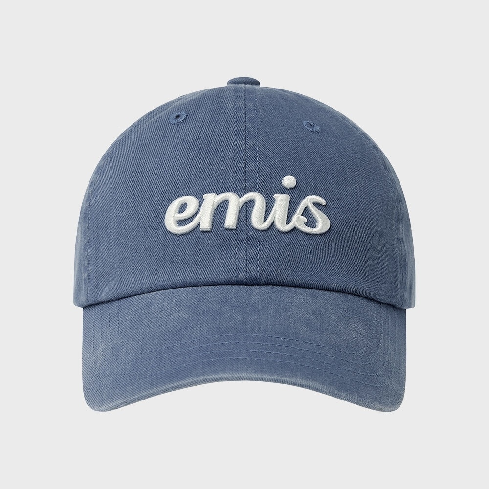 EMIS ビンテージピグメントボールキャップ-ブルー