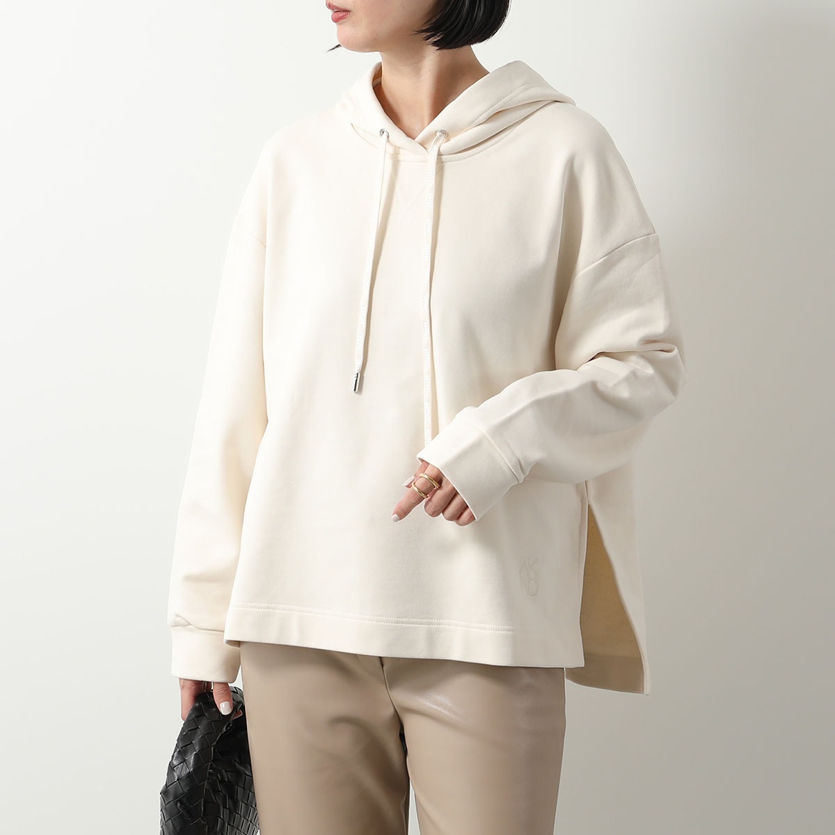 WEEKEND MAX MARA ウィークエンド マックスマーラ パーカー MIRKO ミルコ レディース プルオーバー コットン スウェット フーディ ロゴ刺繍 001