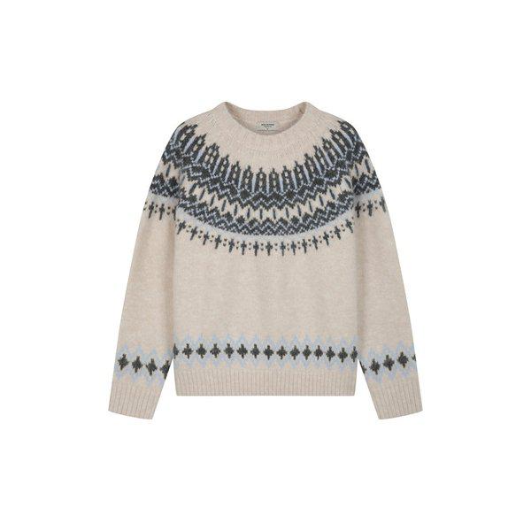 【始興店】女性ノルディック柄ニット