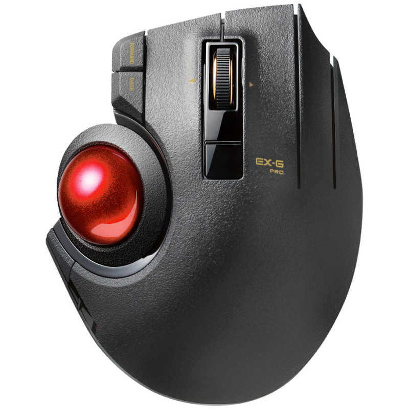 エレコム　ELECOM　マウス トラックボール EX-G PRO [光学式 /無線(ワイヤレス) /8ボタン /USB] ブラック　M-XPT1MRXBK