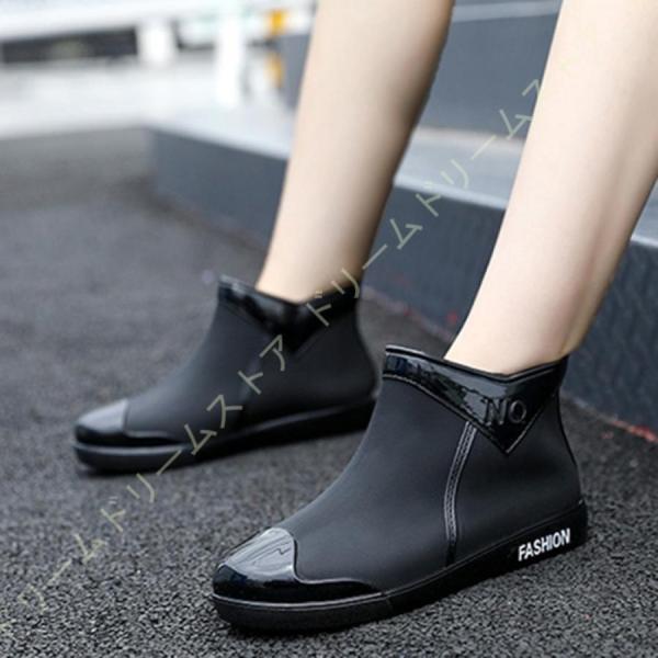 レディース レインブーツ ショート 雨晴れ兼用 防水 お洒落 マット表面 履きやすい レインシューズ 快適 軽量 雨雪対策 女の子 通勤 通学 レジャー
