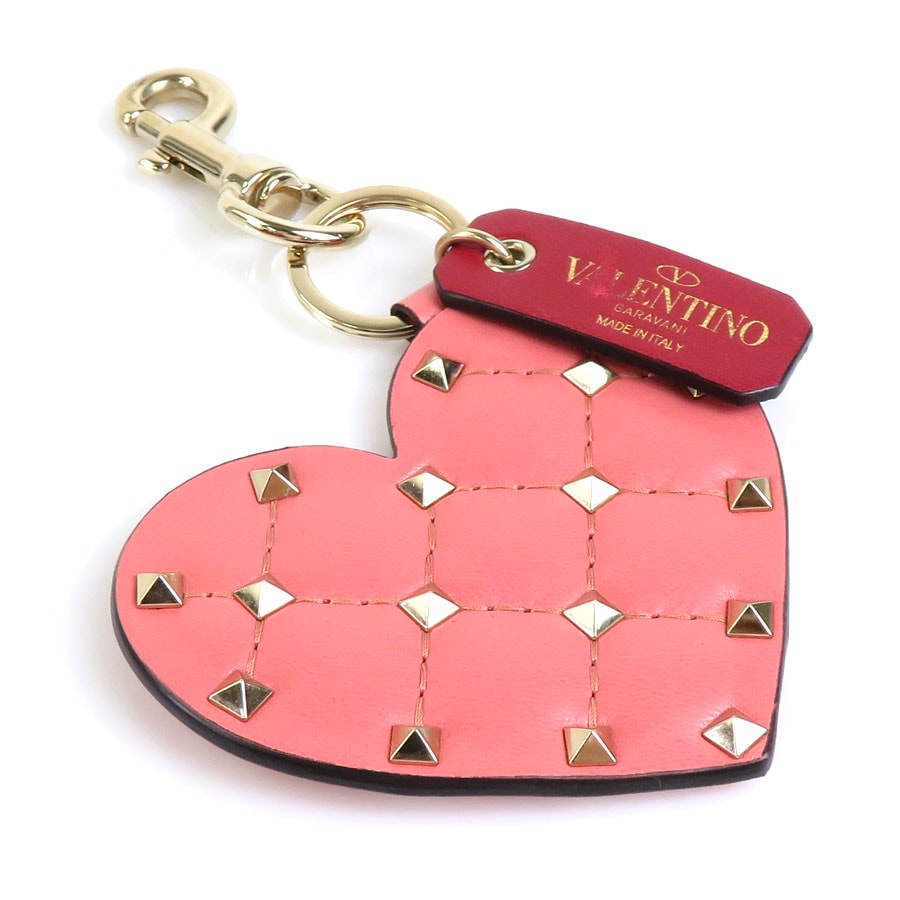 ヴァレンティノ ガラヴァーニ Valentino Garavani チャーム レザー ピンク レディース h29581f