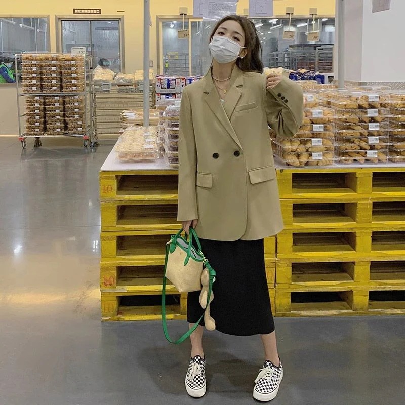 スーツ ジャケット 春AWアウター トップス レディースファッション 入園式 入学式 卒園式 長袖ブレザー 韓国風 大人 セクシー 細身 通勤 オシャレ 人気なリプニット