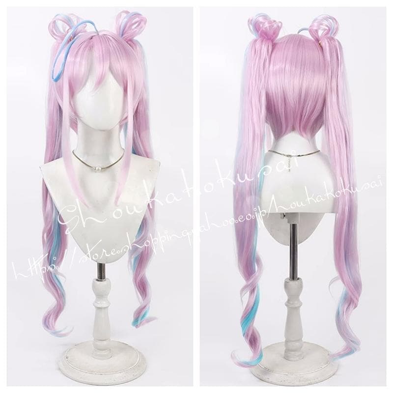 【最安値挑戦】キミとアイドルプリキュア 紫雨こころ キュアキュンキュン 変身後 コスプレ ウィッグ コスチューム用小物 耐熱 かつら ハロウィン クリスマス