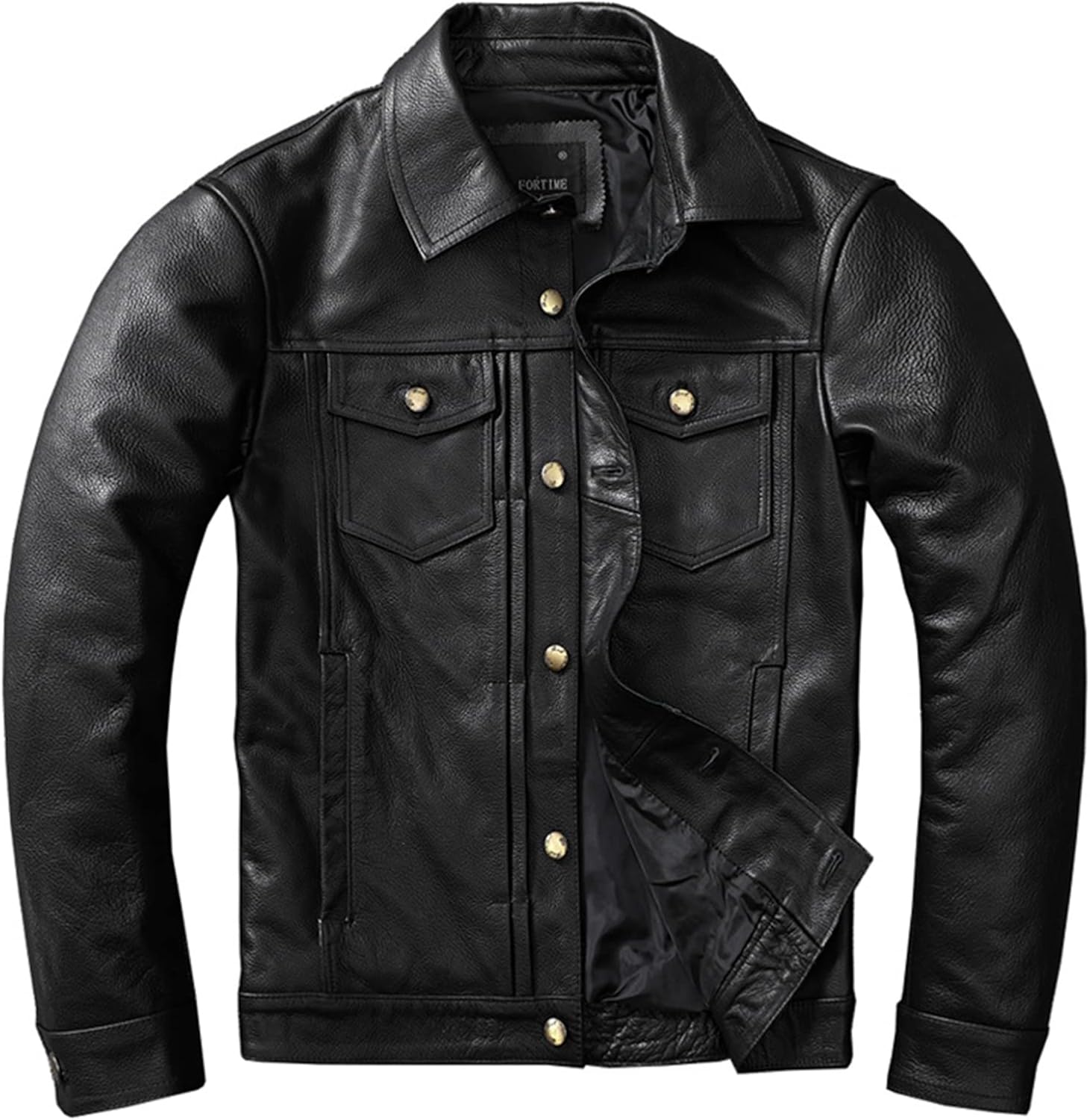 本革ジャケット メンズ レザージャケット 春秋冬 牛革 防風 防寒コート 保温性 カジュアル 革ジャン アウター ショート丈 細身 フィット 大きいサイズ 　バイクジャケット