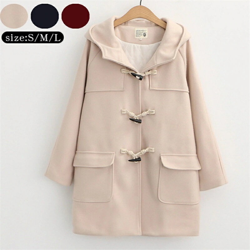 新品は安い高級感コート 学生制服 スクールコート ピーコート ダッフルコート ラシャコート トグルボタンコート トグルボタンジャケット キャンパスコート ブレゾーコーデ レディース ロング丈 裏地あり