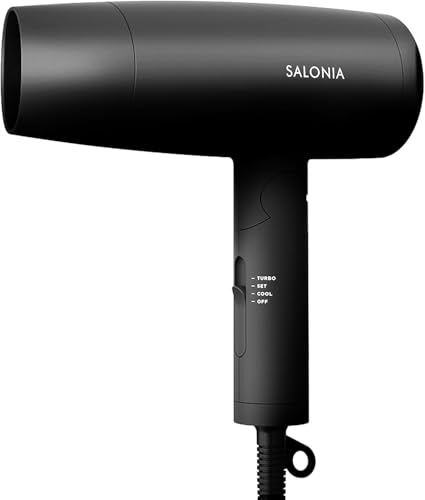 SALONIA サロニア スピーディーイオン ドライヤー 大風量 速乾 軽量 マイナスイオン ヘアドライヤー SL-013AB ブラック【Amazon.co.jp限定】