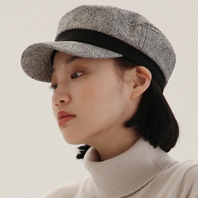 UNDERCONTROL正規品MARINER / COTTON HB / LINE BLACKライン配色ベレー本社直入業者韓国ファッションの基本ベレー