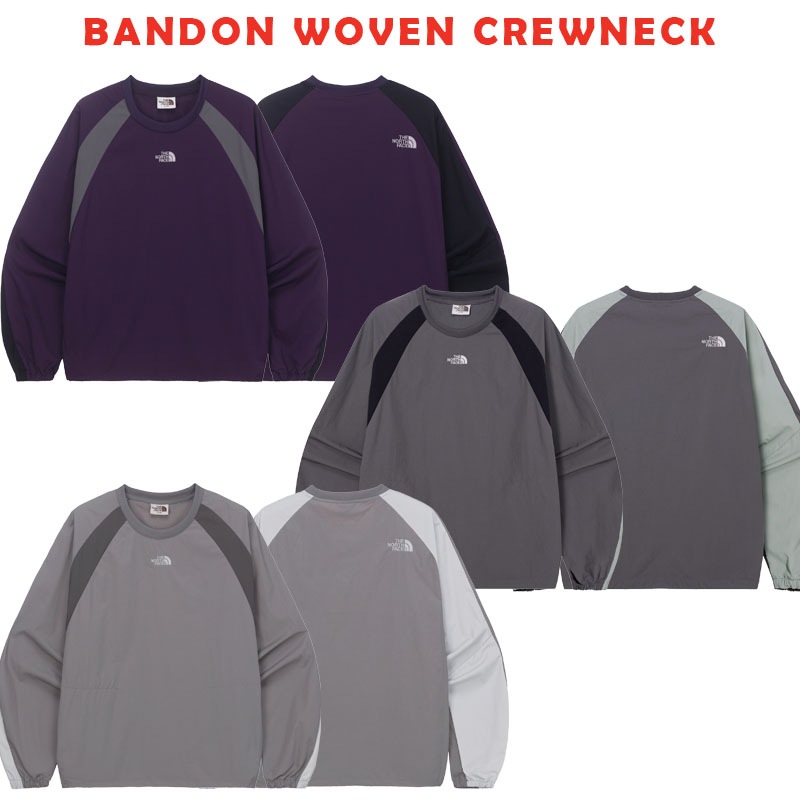 韓国正規品保証 関税負担なし NM5MQ53J BANDON WONEN CREWNECK デイリー 基本 着装 男子 女子 人気 韓国 ファッション 男女共用 アウトドア
