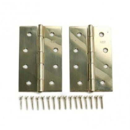 ハイロジック P-658 真ちゅう蝶番 102mm 2枚入 71658