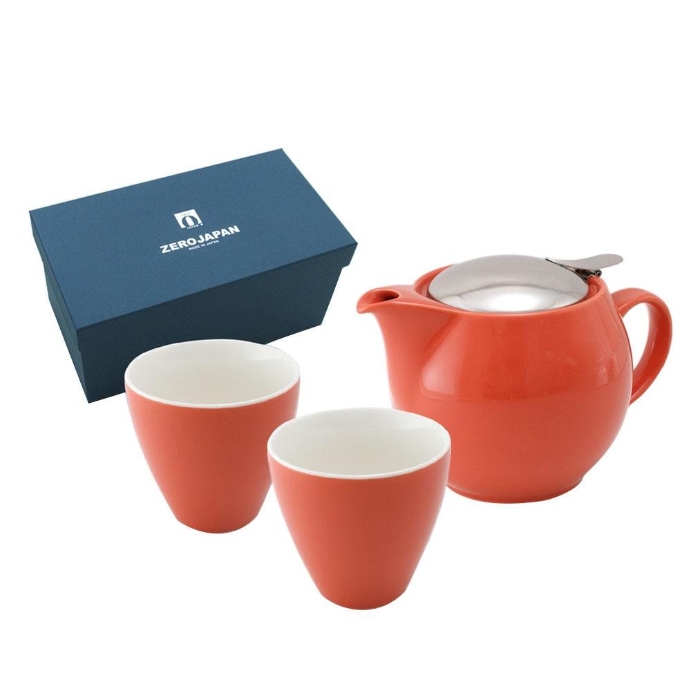 ZERO JAPAN ユニバーサルティーポット3人用+ティーカップトール×2 ZG-002 CA・キャロット