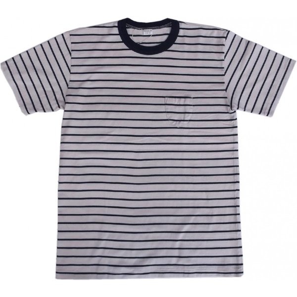 エントリーSG バレンシア ENTRY SG 半袖 ポケット付き ボーダー Tシャツ フロスティホワイト VALENCIA FROSTY WHITE/CLASSIC NAVY ES2-191