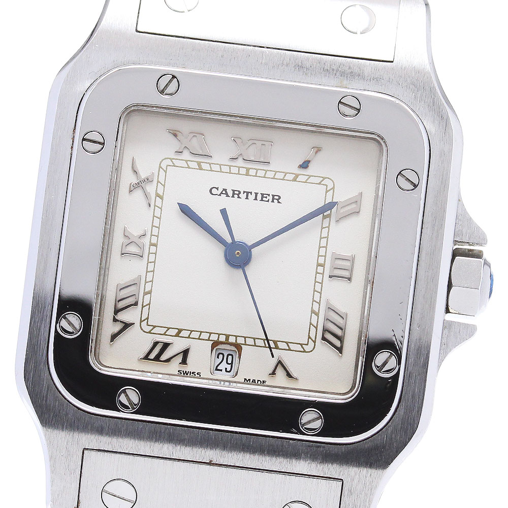 カルティエ CARTIER W20025D6 サントスガルベLM クォーツ メンズ _847432【中古】