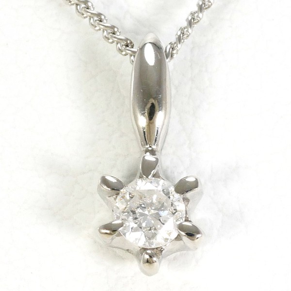 PT900 プラチナ PT850 ネックレス ダイヤ 0.1 約43cm ジュエリー 中古