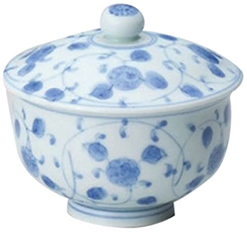 3個セット 蓋付煎茶 ばらの舞蓋付汲出 [9.5 x 8.5cm] 有田焼 強化 和食器 酒器 料亭 旅館 業務用