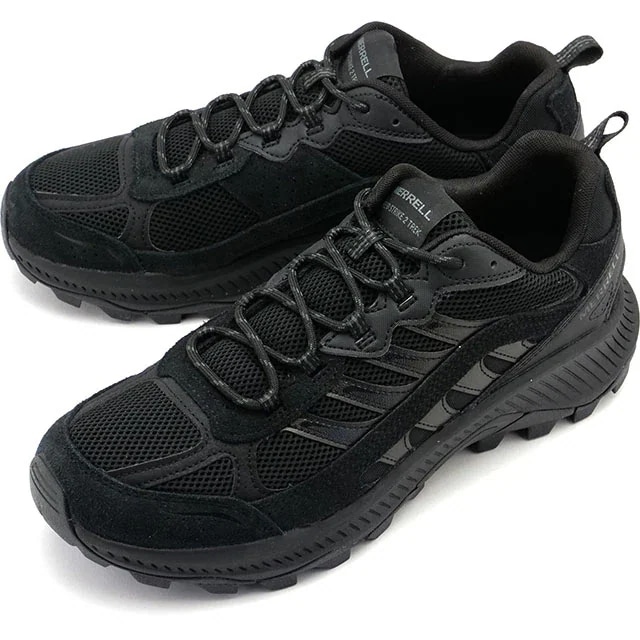 スニーカー スピード ストライク2 トレック [J007203] メンズ 靴 トレッキングシューズ ライトハイキング アウトドア TRIPLE-BLACK 正規取扱店