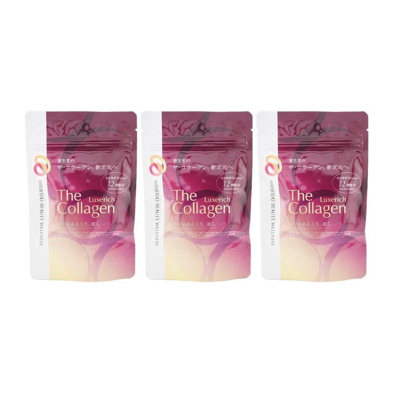 [3個セット]リュクスリッチ タブレット 126粒 約21日分 資生堂 コラーゲン 健康食品 サプリメント[ギフトラッピング対応]