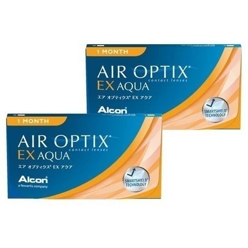 エアオプティクスEXアクア(3枚入)2箱/定形外郵便/1ヶ月交換 コンタクト