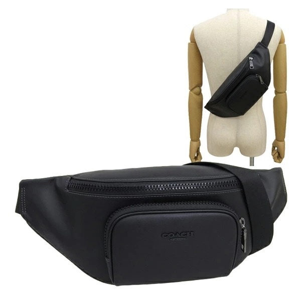 コーチ バッグ メンズ ボディバッグ アウトレット ブラック COACH RACER CT754QBBKヒップ・ウエストバッグ