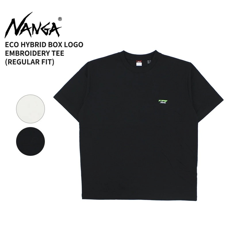 ナンガ メンズ 半袖Tシャツ レディース NANGA エコハイブリッド ボックスロゴ エンブロイダリー ティー トップス カットソー C2430-1M501Z 流通限定 限定カラー