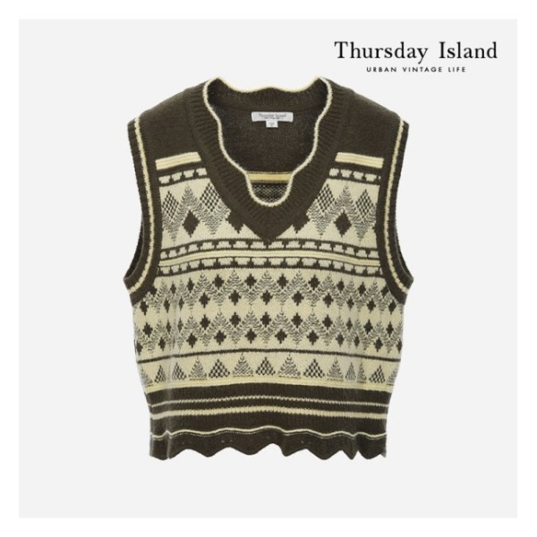 Thursday Island ジャカードラビングポイントベスト(T228MVT235W)